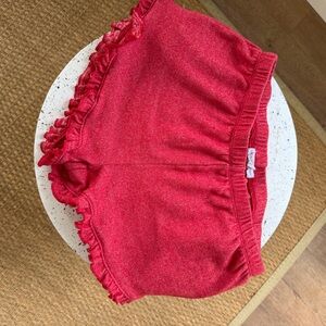 Ruffled Red Shorts